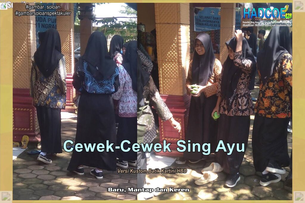 Gambar Soloan Spektakuler – Gambar SMA Soloan Spektakuler Versi Kustom Batik Kartini HBD 54 A