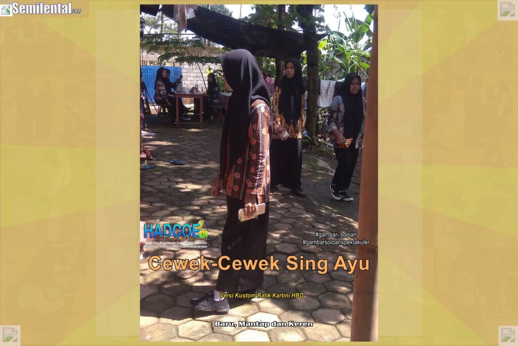 Gambar Soloan Spektakuler – Gambar SMA Soloan Spektakuler Versi Kustom Batik Kartini HBD 54 A