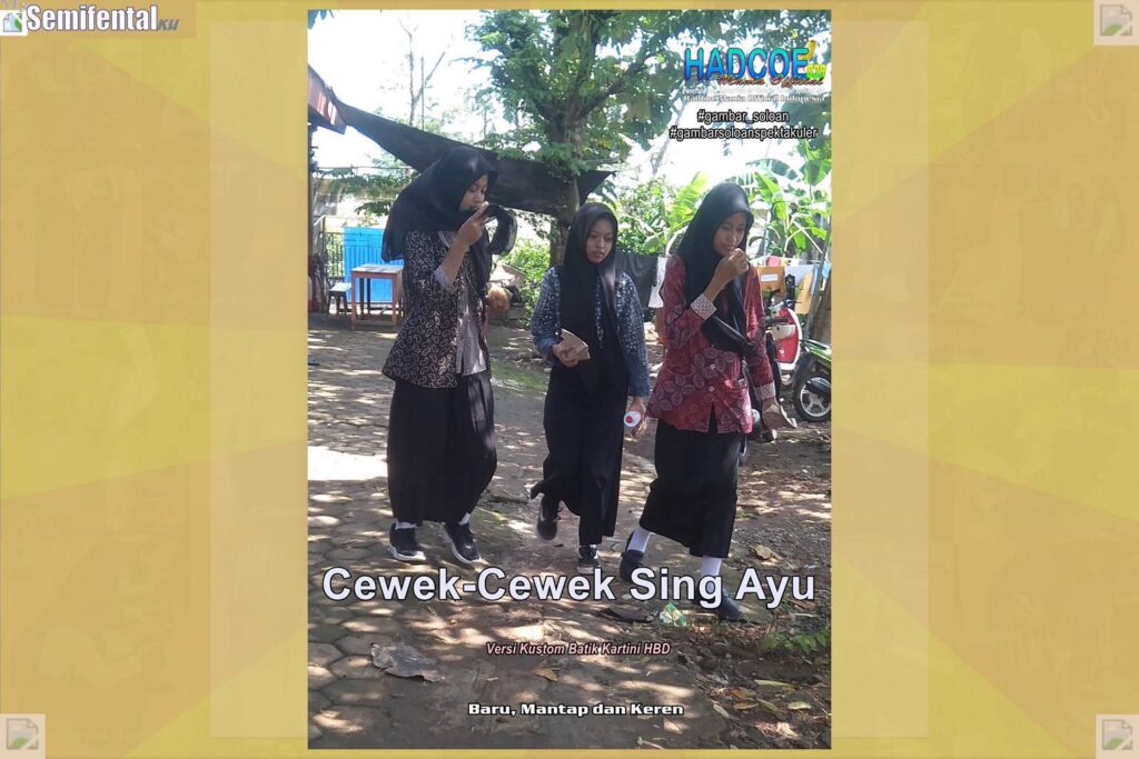 Gambar Soloan Spektakuler – Gambar SMA Soloan Spektakuler Versi Kustom Batik Kartini HBD 54 A