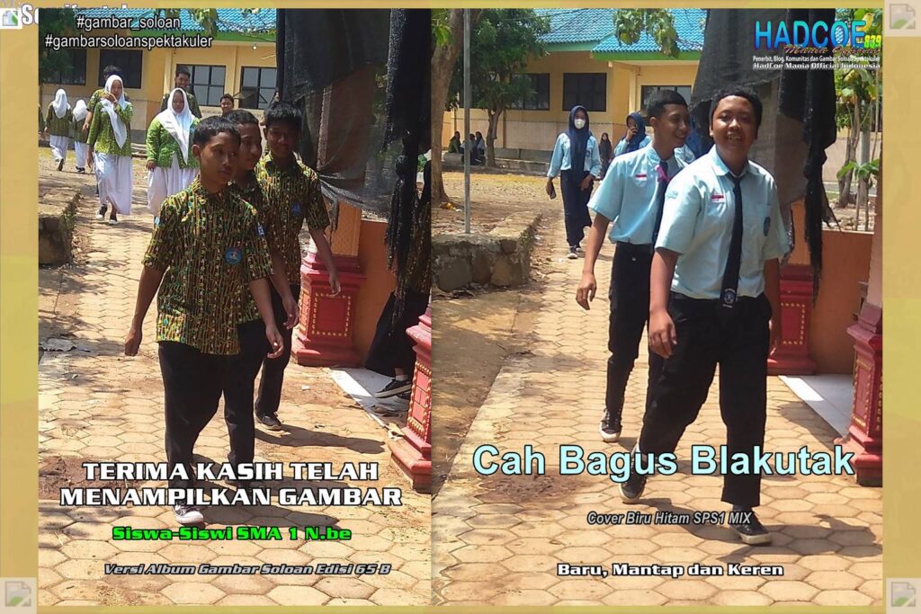 Gambar Soloan Spektakuler MY SF KU Versi Putra – Gambar Siswa SMA Soloan Spektakuler Cover Biru Hitam MIX 65 B