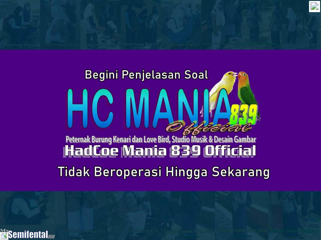 Begini Penjelasannya Soal HC Mania 839 Official Tidak Beroperasi Hingga Sekarang